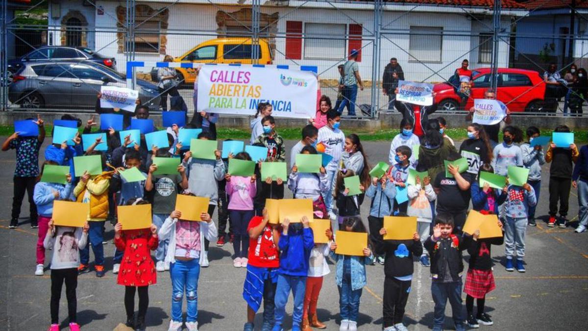 Una actividad de fin de curso del colegio Jaime Borrás. | LNE