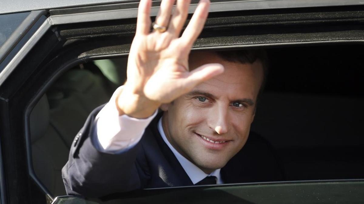 Macron, tras votar en Le Touquet
