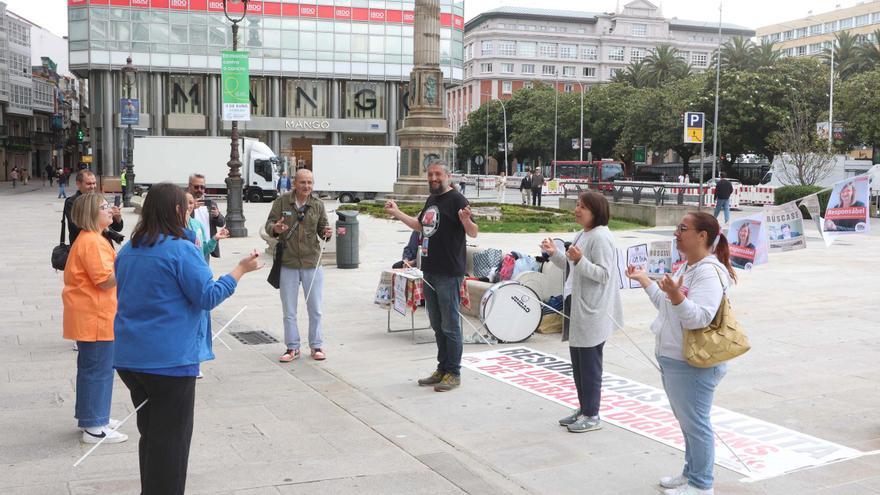 Gimnasia terapéutica reivindicativa en el Obelisco