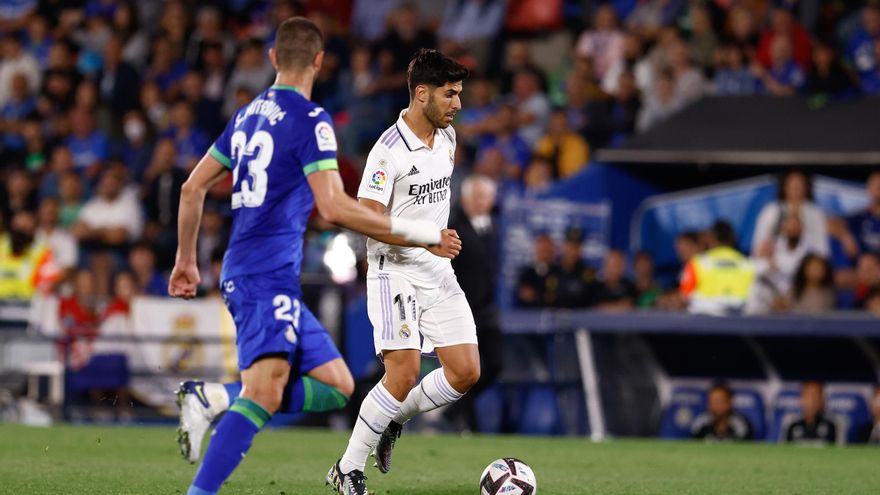 Camavinga se marcha cojeando en el trámite ante el Getafe que resuelve Asensio