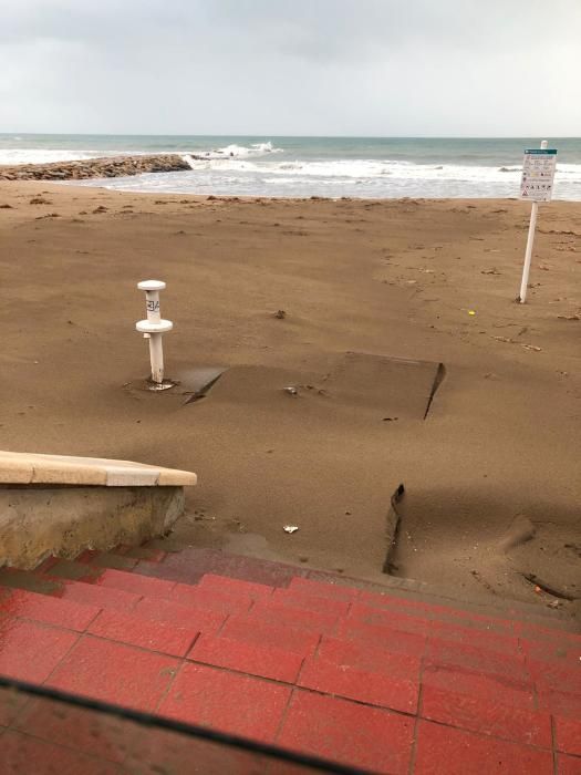 Daños por el temporal en El Campello