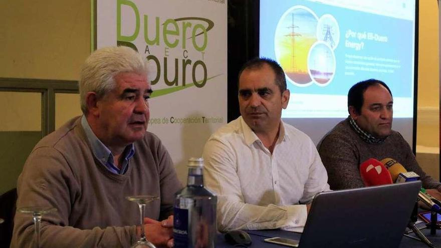 Bernardo Casado, José Luis Pascual y Felipe Cuesta presentan la sociedad Efi Duero Energy.