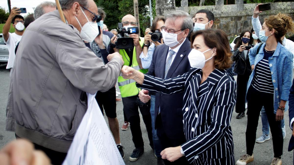 La vicepresidenta Calvo preside la apertura institucional de los jardines del Pazo de Meirás