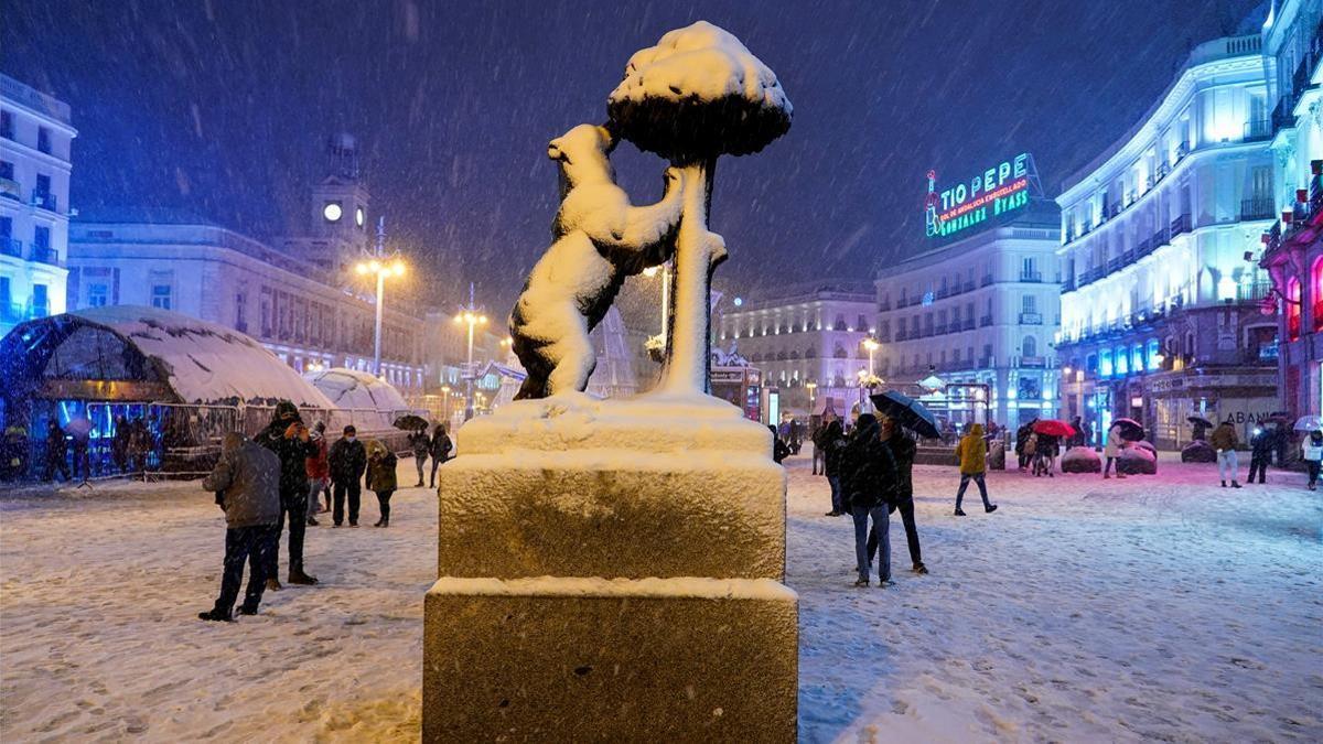 Madrid bajo la nieve