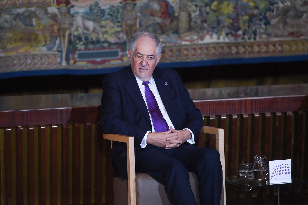 Archivo - El president del Tribunal Constitucional, Cándido Conde-Pumpido