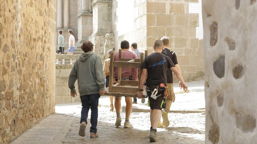 VÍDEO | El gran despliegue de 'La casa del dragón' en Cáceres