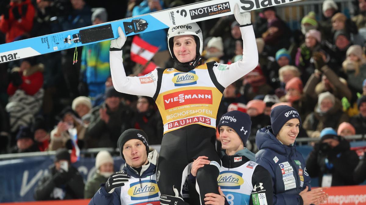 Domen Prevc, sin rival en los Cuatro Trampolines