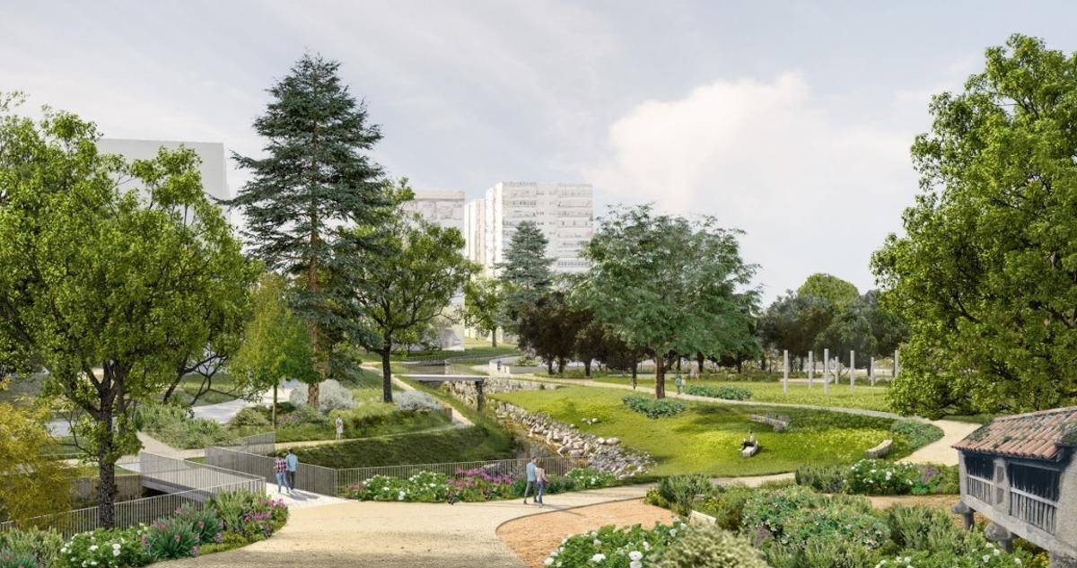Recreación de cómo quedará el parque