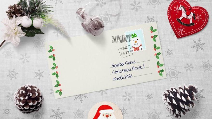 Carta dirigida a Santa Claus en el Polo Norte.