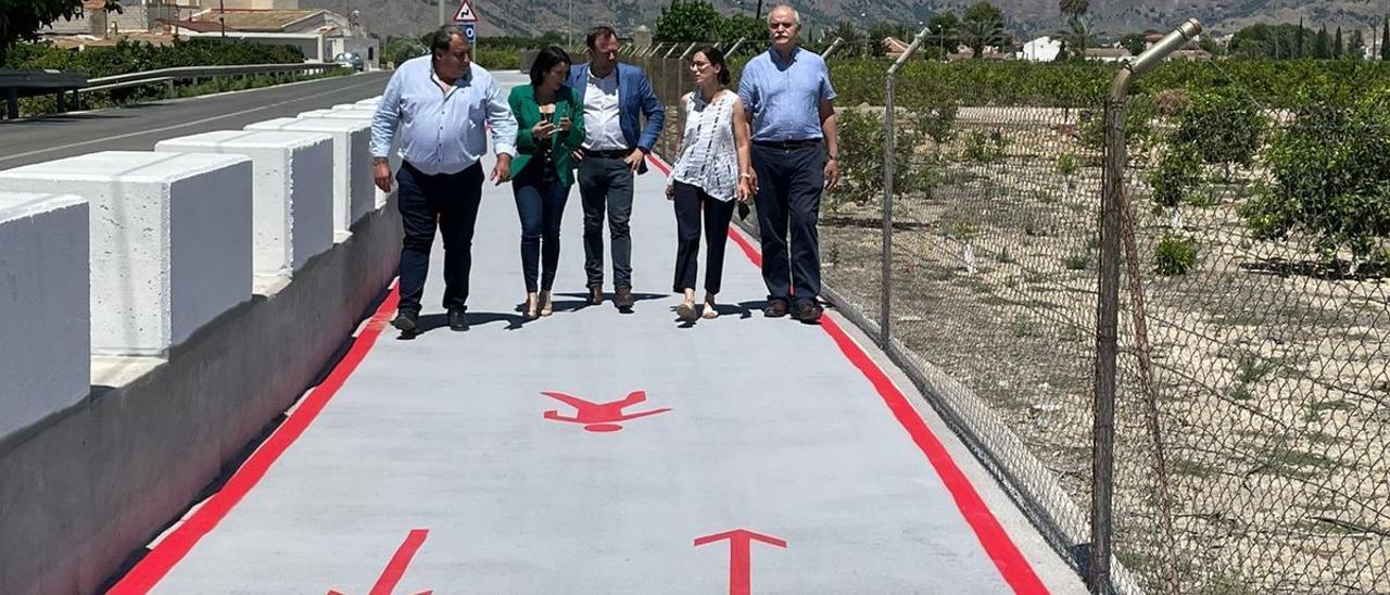 Inauguración del primer tramo de la vía ciclopeatonal entre Orihuela y Hurchillo