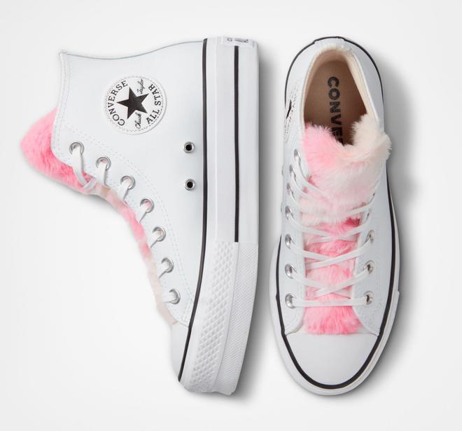 Chuck Taylor All Star Lift Platform Rainbow Fur