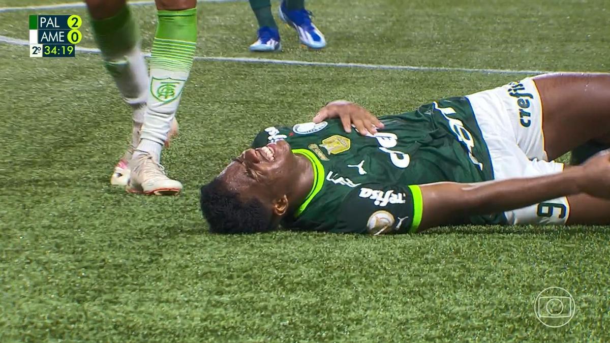 ¡Endrick se lesiona ante el América Mineiro y tiene que ser retirado en camilla!
