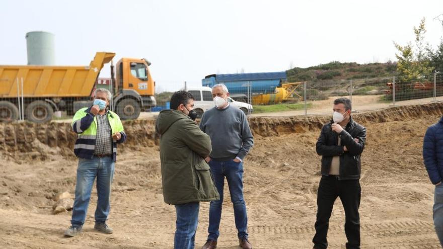 La diputación avanza en la obra del nuevo parque de bomberos