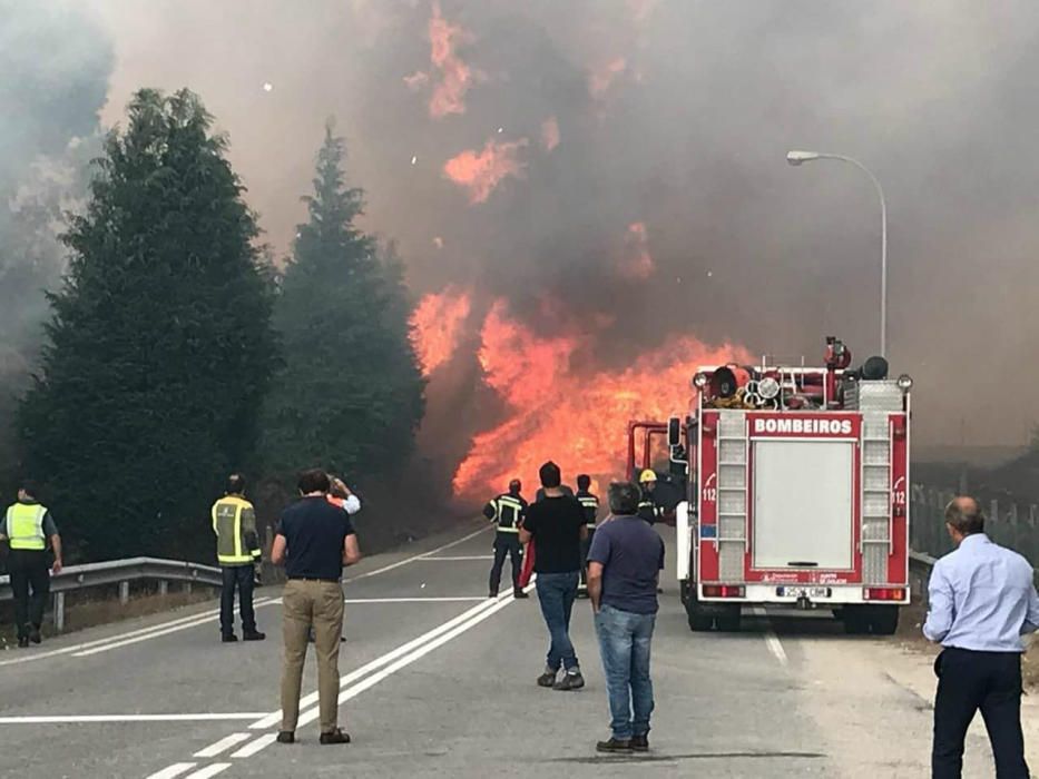 Domingo negro de incendios en Galicia