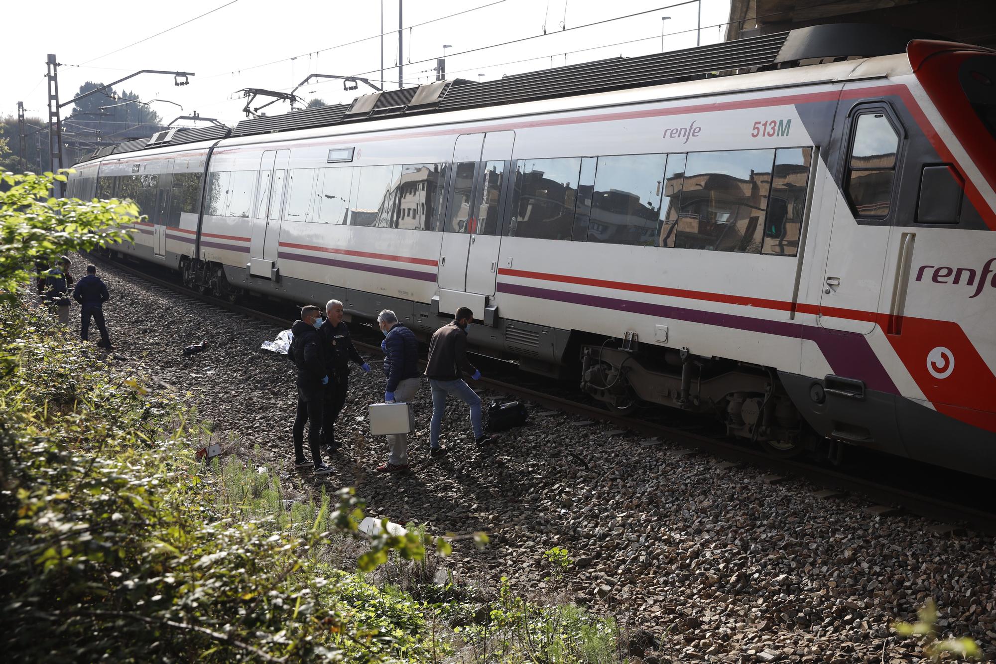 Fallece un hombre al ser arrollado por un tren en Gijón