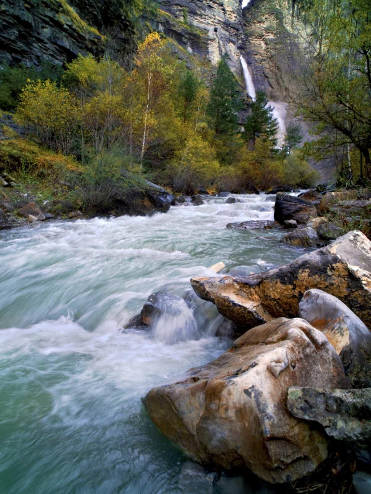 Cascada del Sorrosal, en Huesca