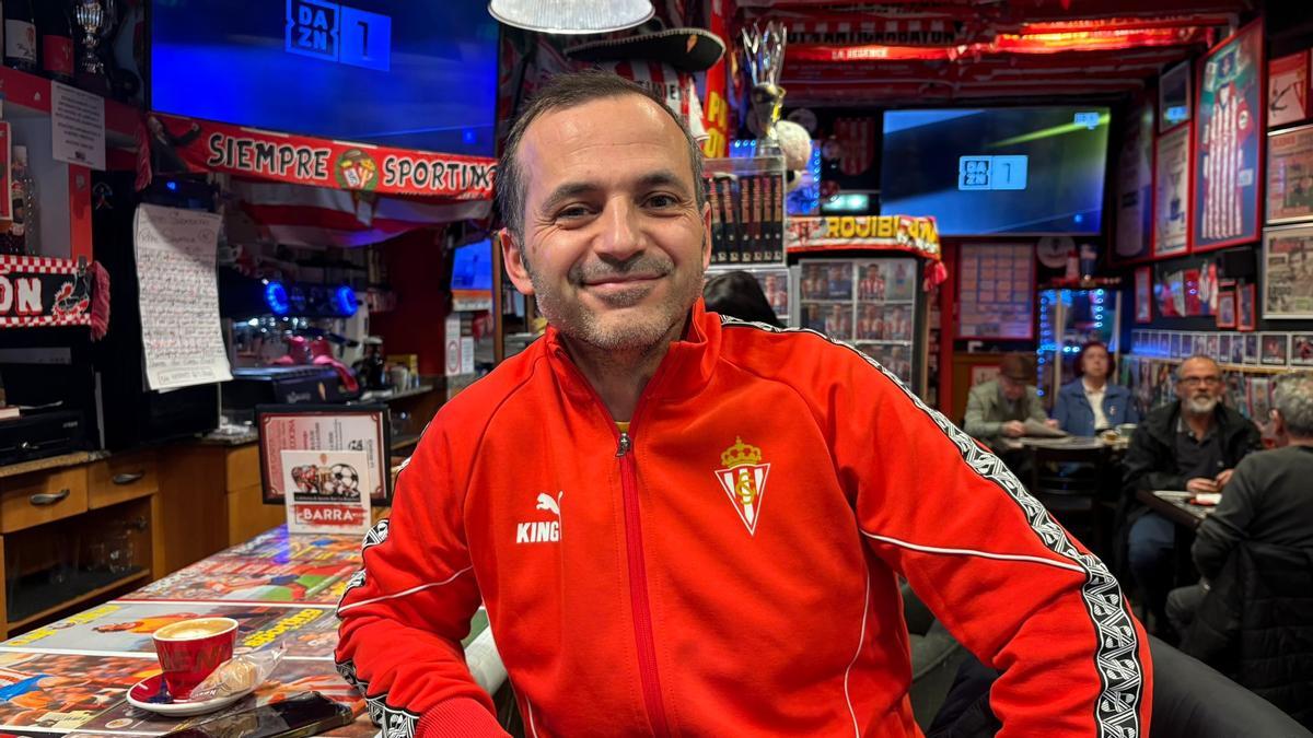 Pablo Fernández, aficionado del Sporting