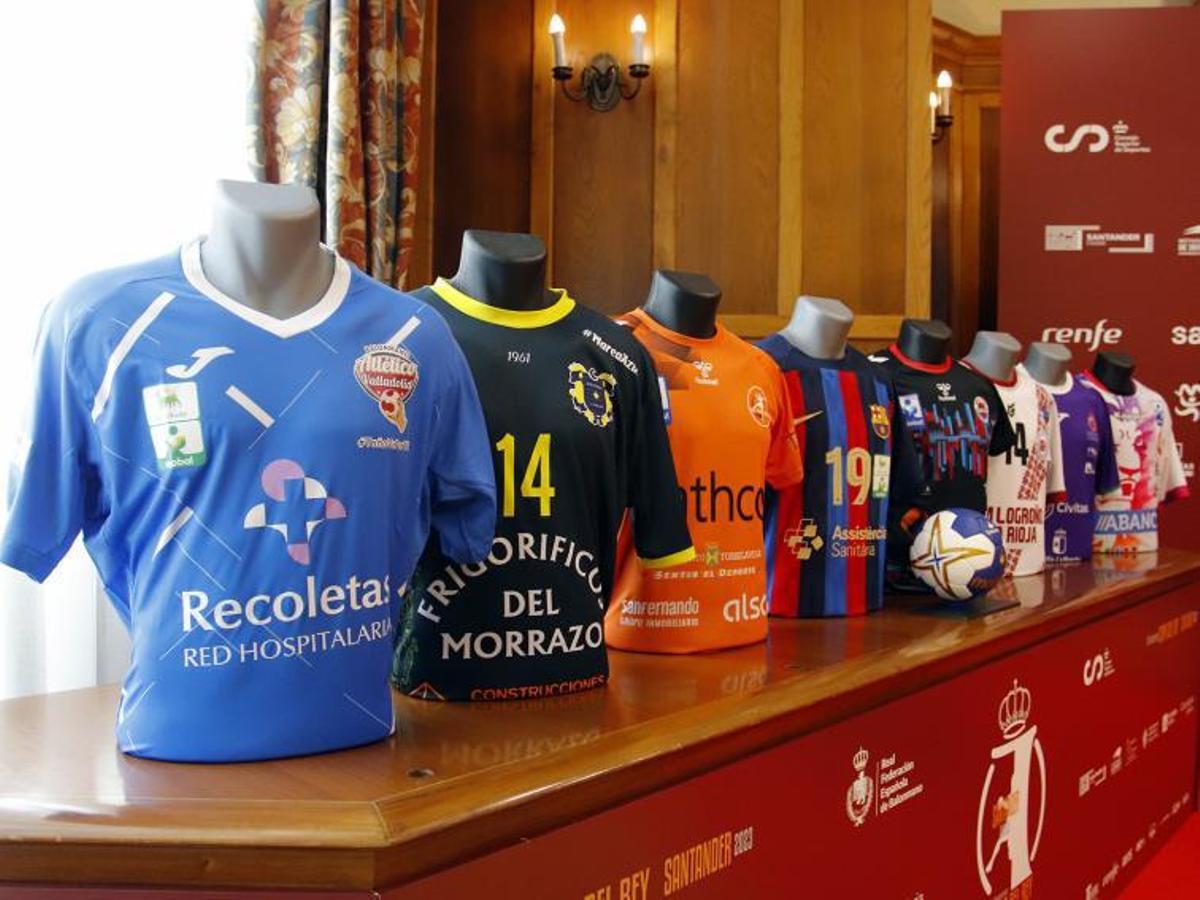 Equipaciones de los clubes participantes en la Final a 8. |  // DIEGO GÓMEZ