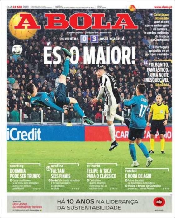 Portadas deportivas del miércoles 4 de abril