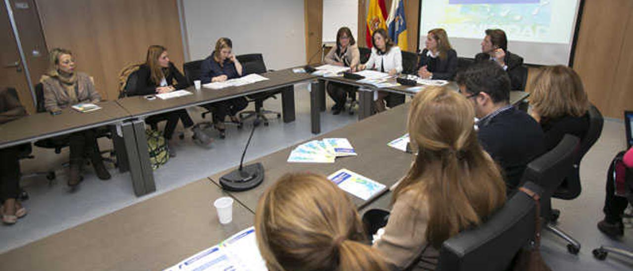 Acto de presentación de la Estrategia de abordaje a la cronicidad en Canarias celebrado ayer.