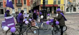 Bicicletada feminista para llenar de música Gijón como preludio del 8M