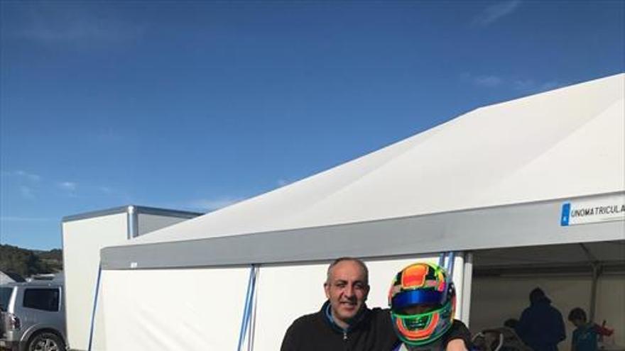 Luis Belloso, contento de su actuación en la IWME Winter Cup de karting