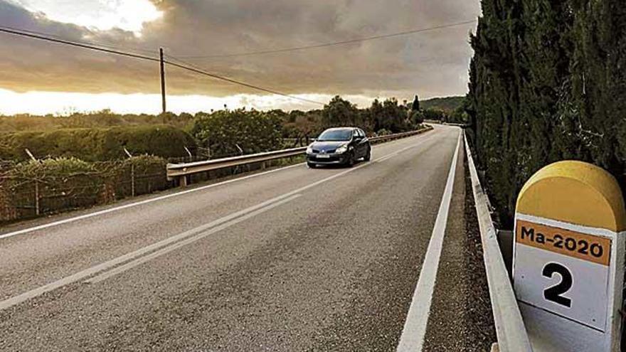 Lugar donde ocurrió, ayer, el accidente de tráfico mortal del joven en Santa Maria.