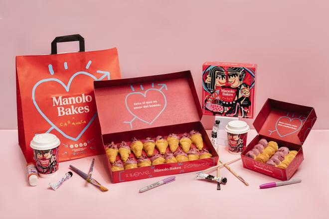 Packaging de Manolo Bakes para San Valentín