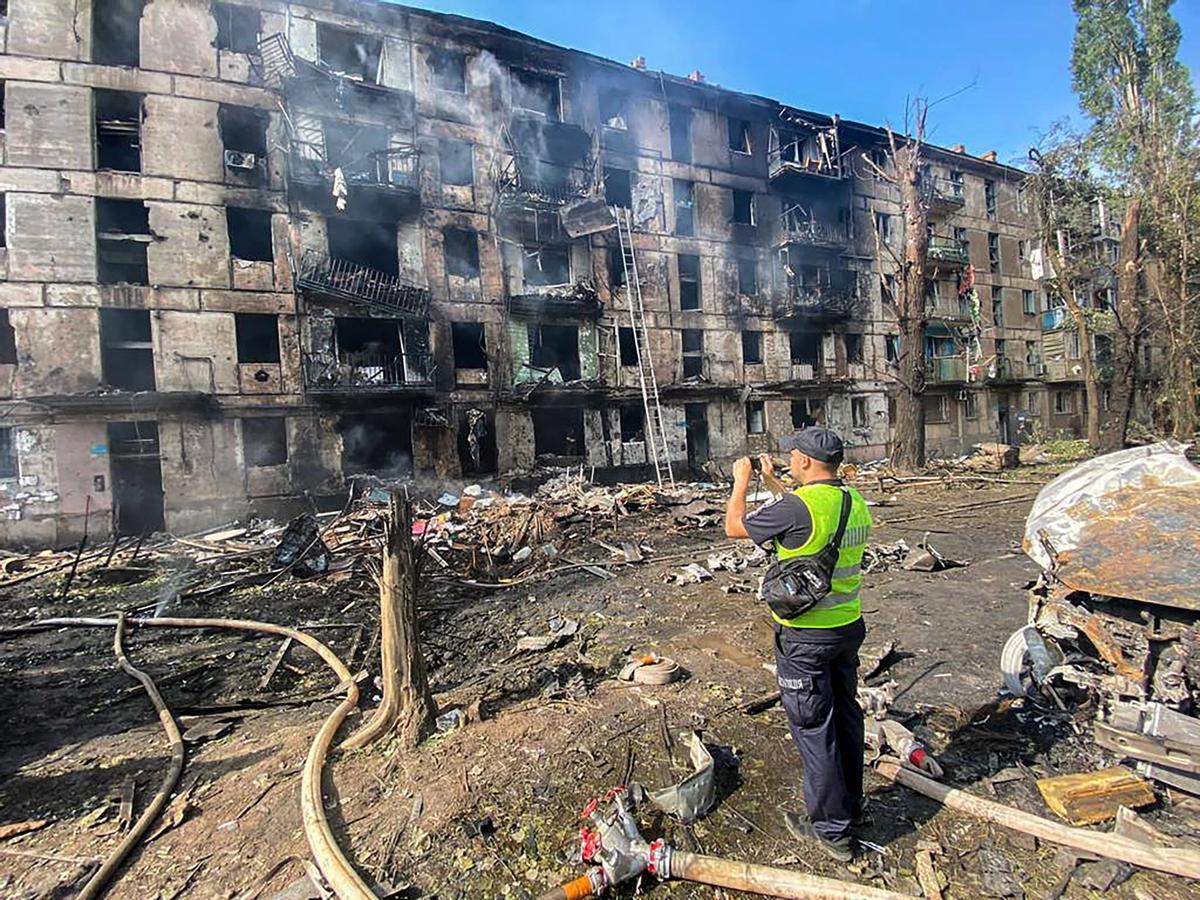 Masivo bombardeo ruso en la ciudad ucraniana de Krivói Rog