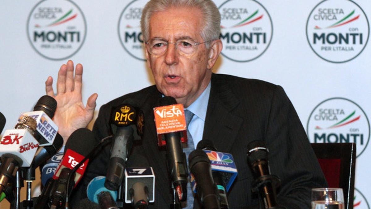 Monti, este viernes, en una rueda de prensa.