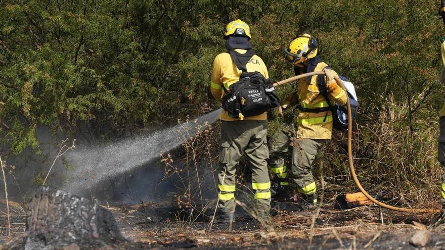 Incendio forestal en Nerja: ocho medios aéreos y 76 bomberos trabajan en el paraje Arroyo de la Miel