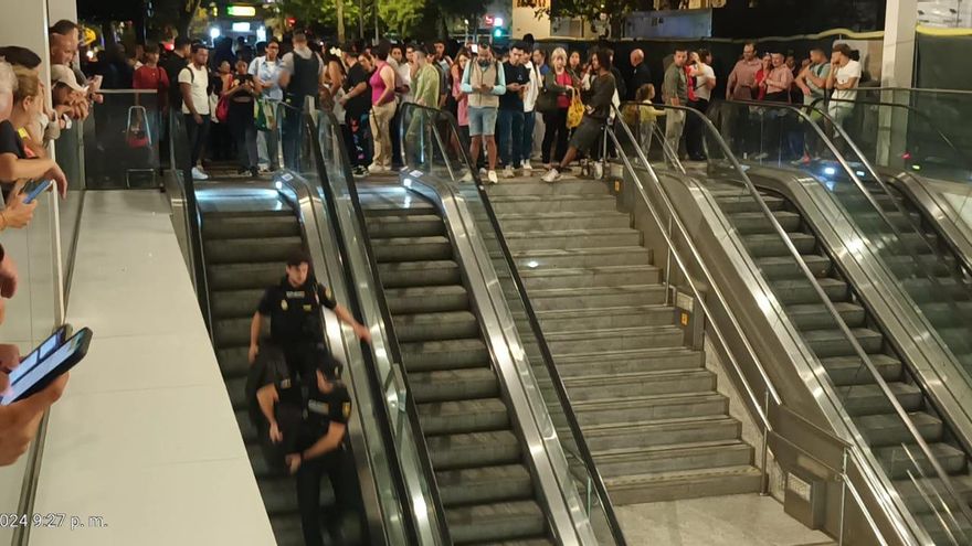 Un incendio obliga a desalojar durante una hora a todos los pasajeros de la Estación Intermodal de Palma