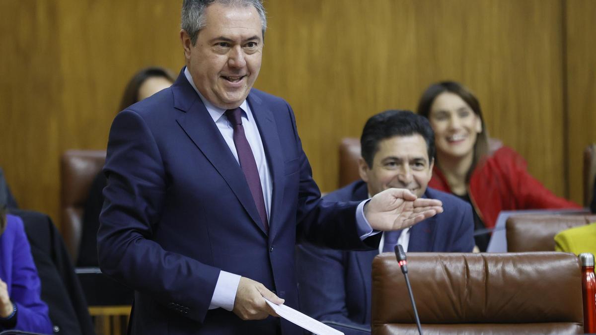El portavoz del PSOE en el Parlamento andaluz y el Senado, Juan Espadas.