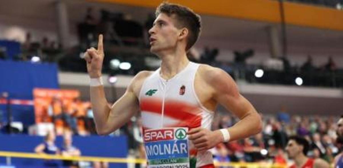 Molnar firma el récord de Europa de 400 metros bajo techo en Ostrava