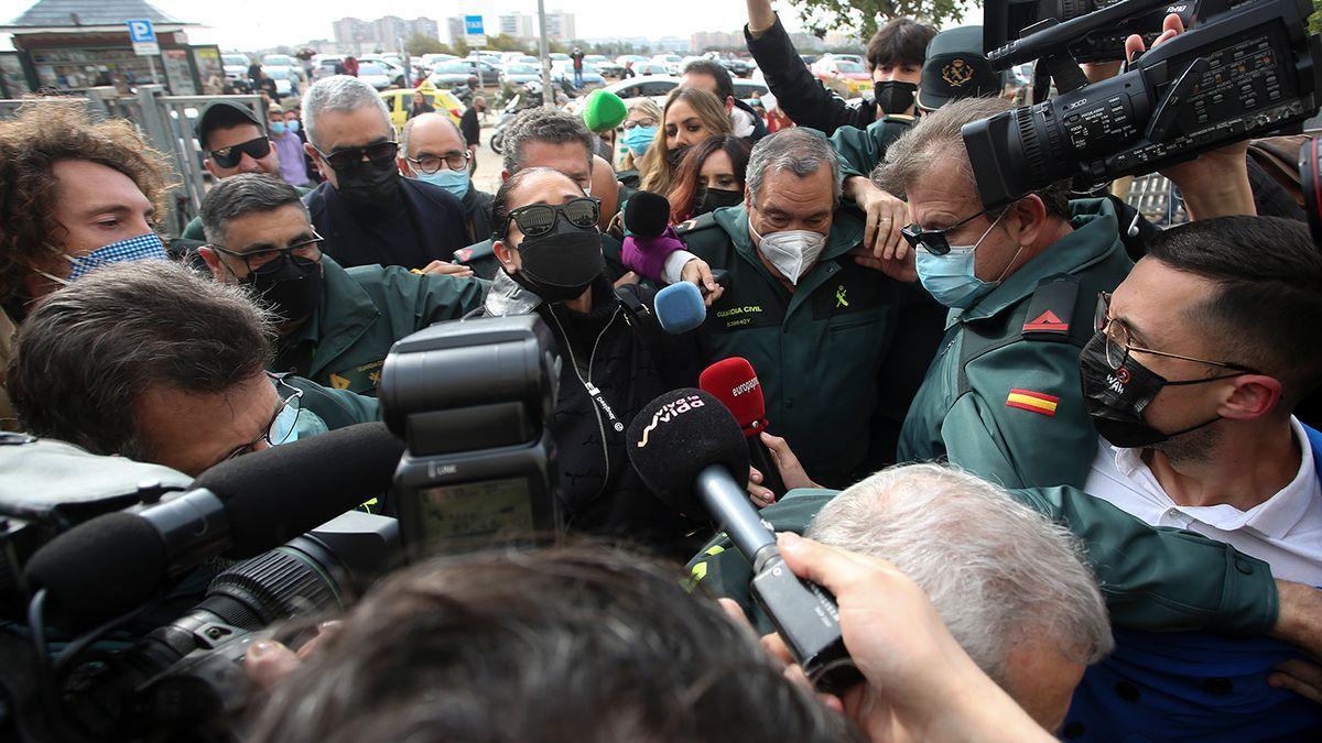 Isabel Pantoja llegando a los juzgados