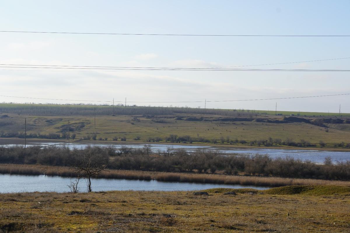 El río Dniéper, a su paso por la región de Jersón.