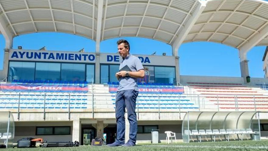 Fernando Gómez, edil de Deportes, en el Nuevo Pepico Amat.