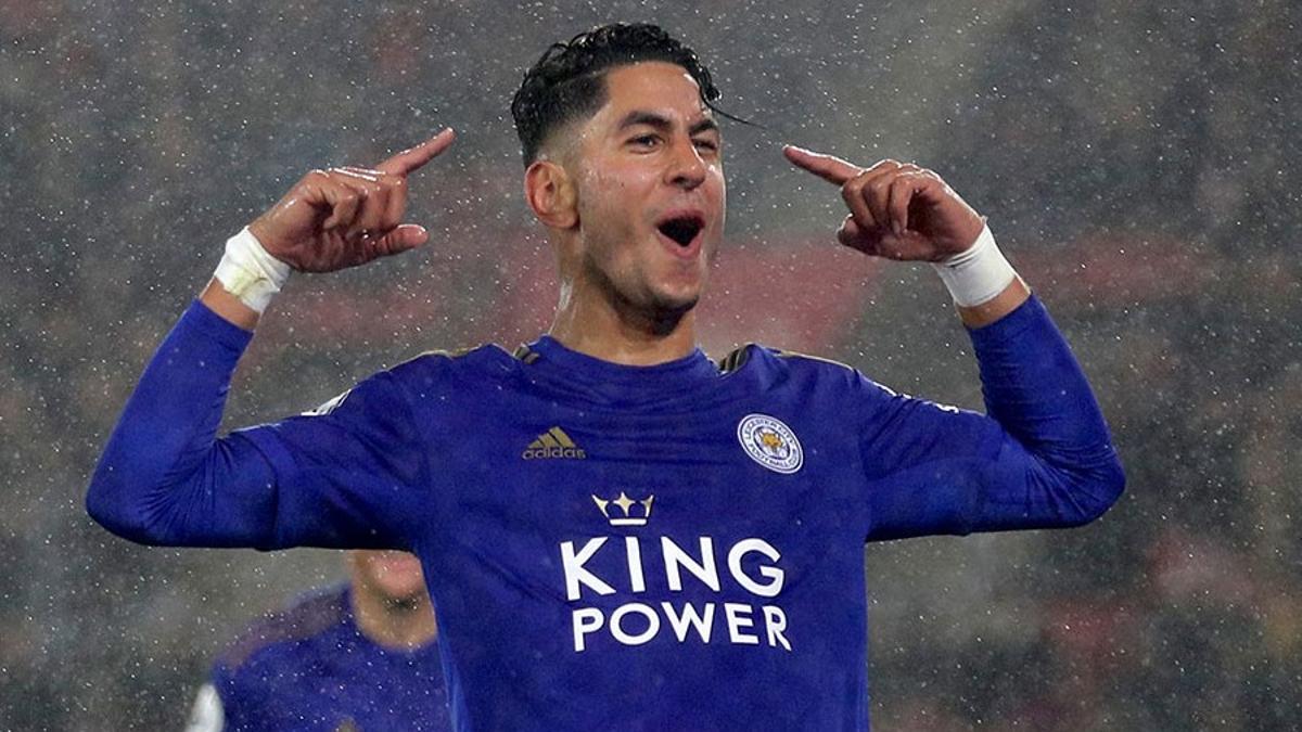 Ayoze Pérez, durante su periplo en el Leicester