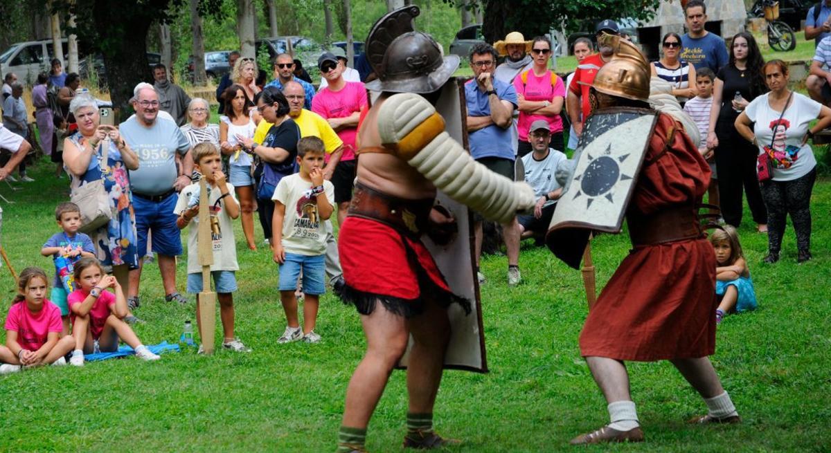 Recreación romana en Camarzana de Tera. | E. P.