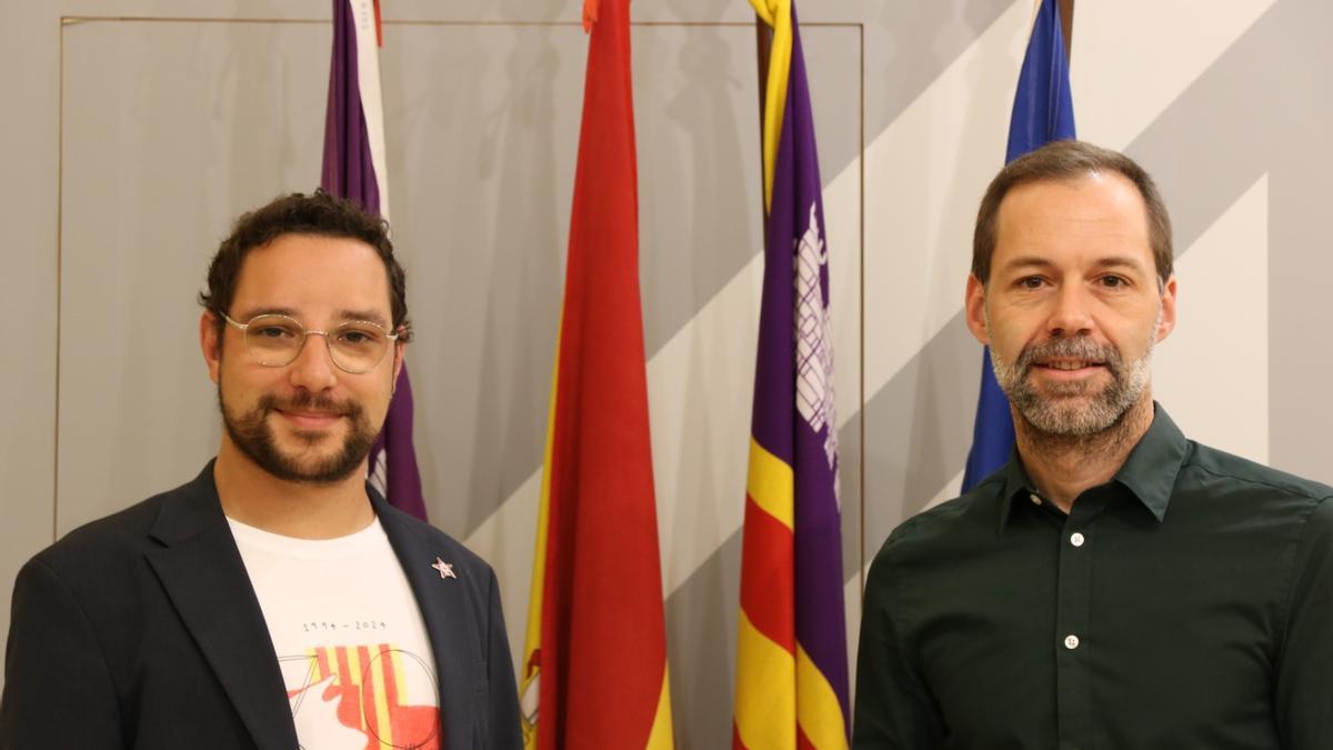 Los regidores socialistas Pepe Martínez y Xisco Ducrós.