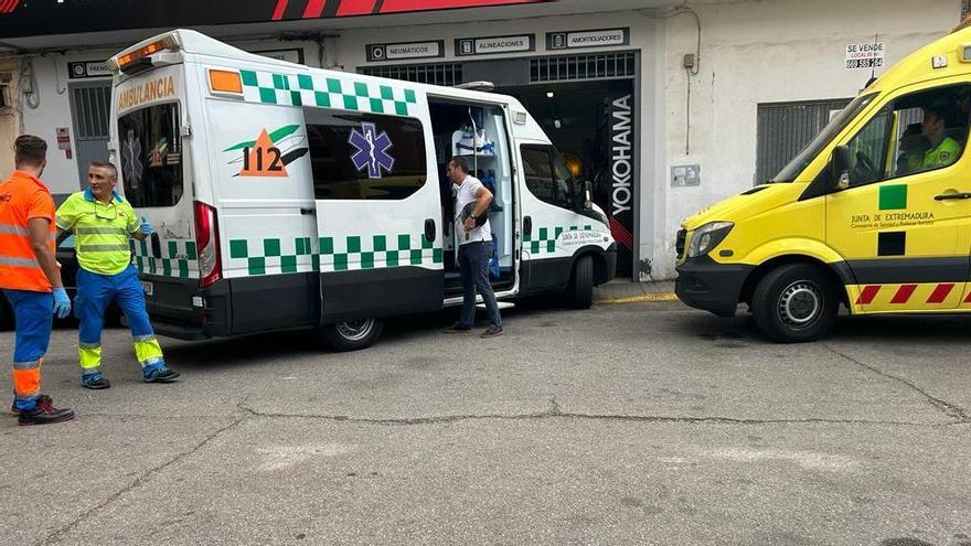 Las ambulancias en el lugar de los hechos.