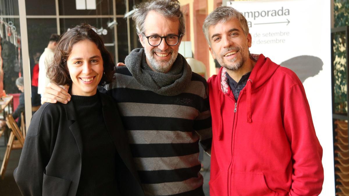Rita Molina, Carles Pedragosa i Jordi Oriol.