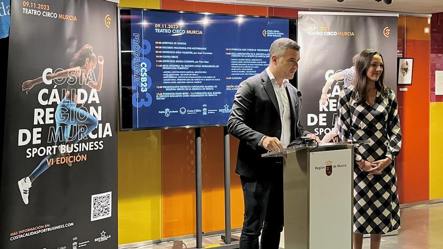 Felipe Reyes, Lydia Valentín, Javier Clemente y Álex Corretja, en el Congreso Costa Cálida Región de Murcia Sport Business