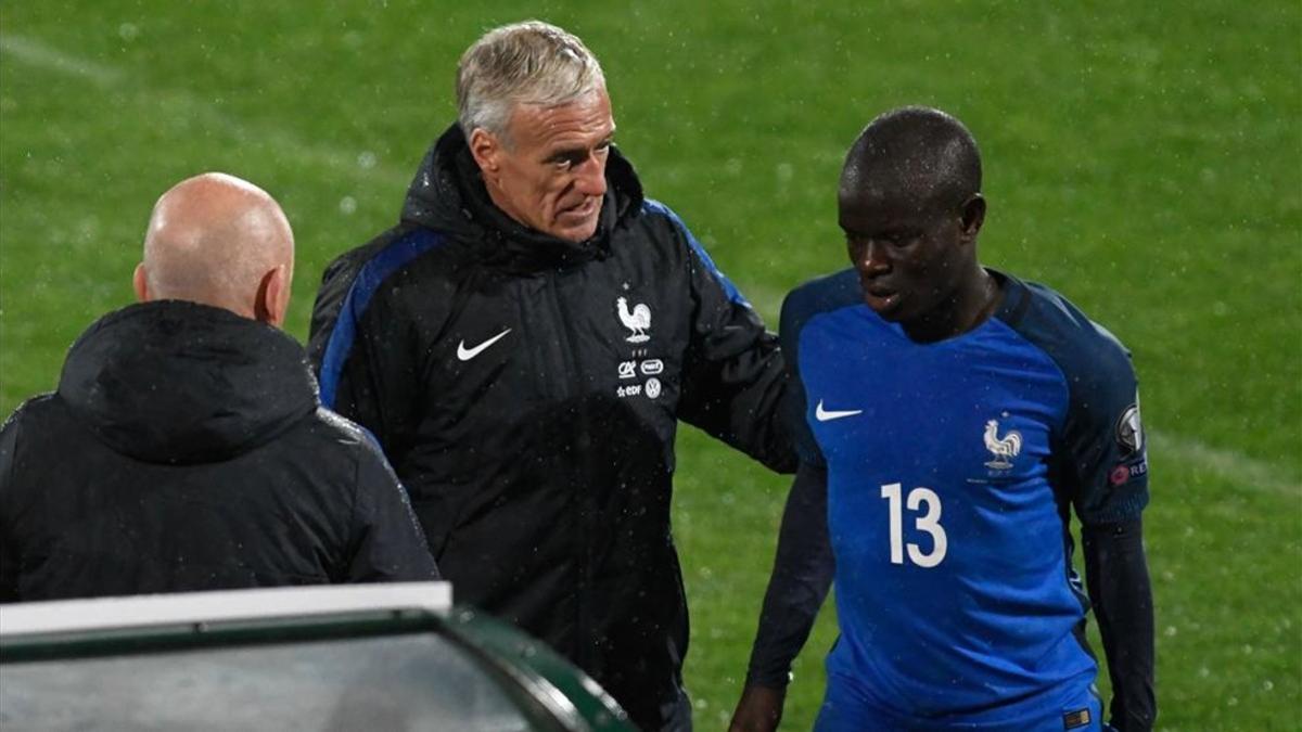 Kanté se lesionó el pasado fin de semana con Francia en Bulgaria