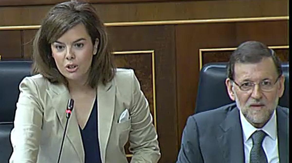 La vicepresidenta ha assegurat que l’Executiu mantindrà la seva política d’austeritat.