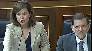 La vicepresidenta ha assegurat que l’Executiu mantindrà la seva política d’austeritat.