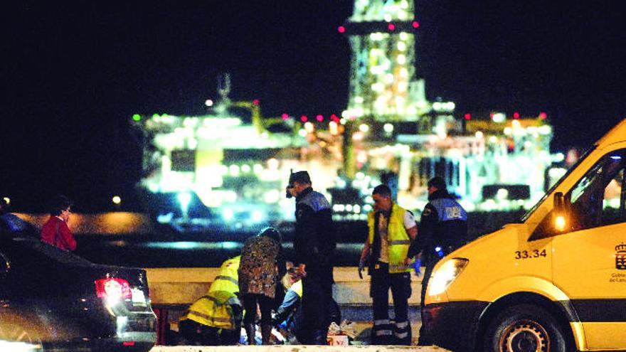 Reaniman a un conductor en la Avenida Marítima