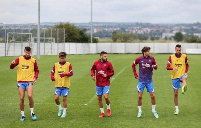 Las mejores imágenes del entrenamiento de hoy del Barça