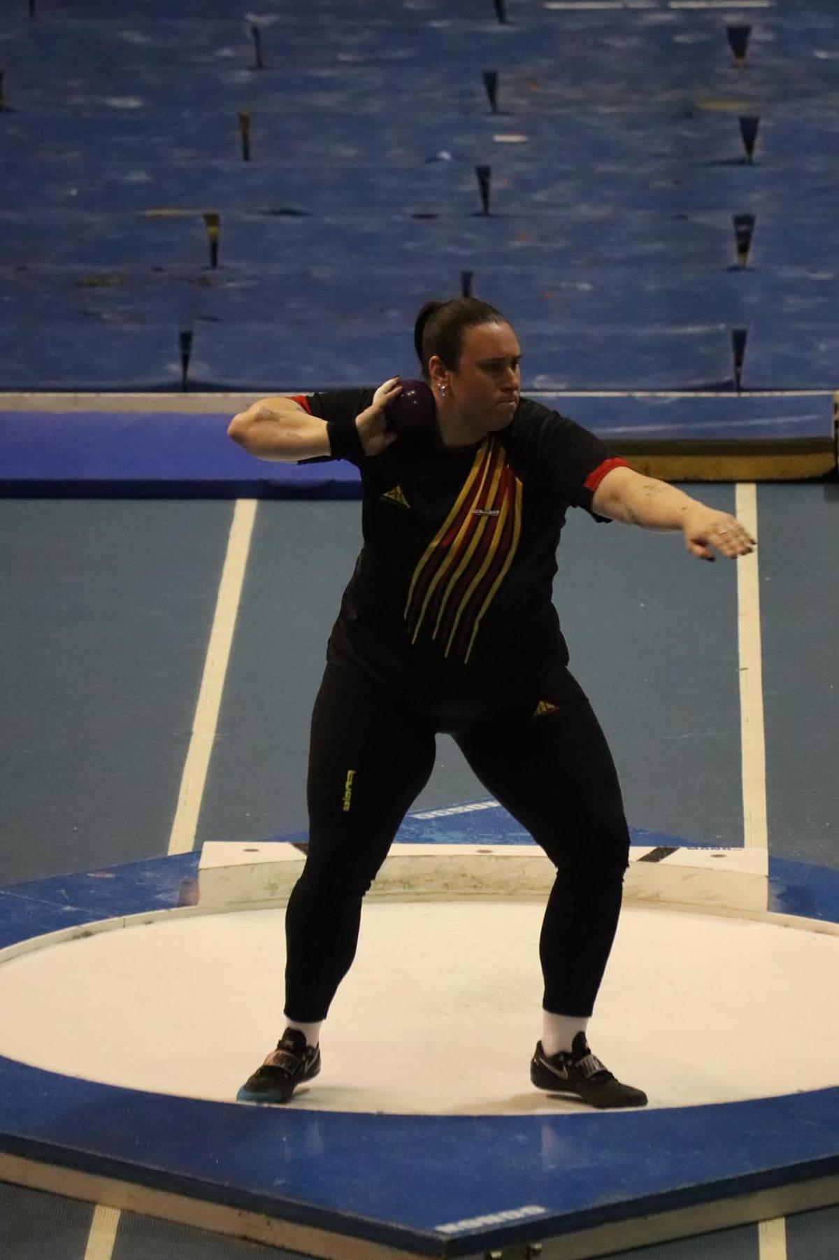 Judit Prats, en acción, durante un campeonato