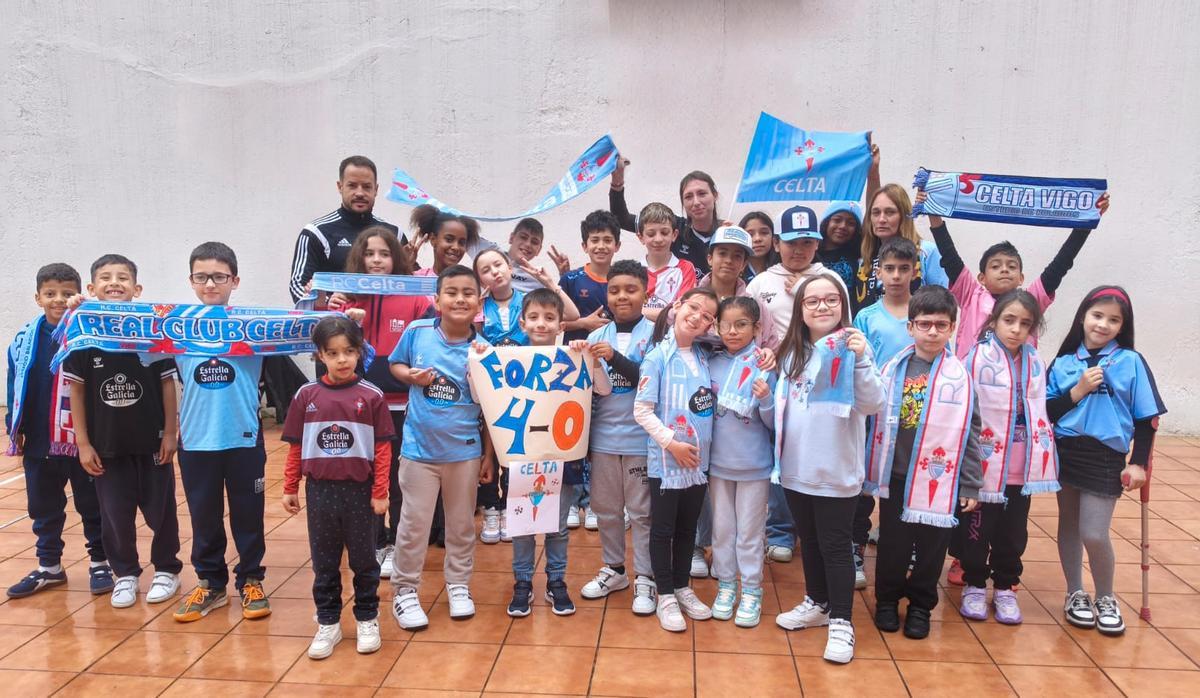 Los colegios de Vigo se vuelcan con el Celta y su remontada